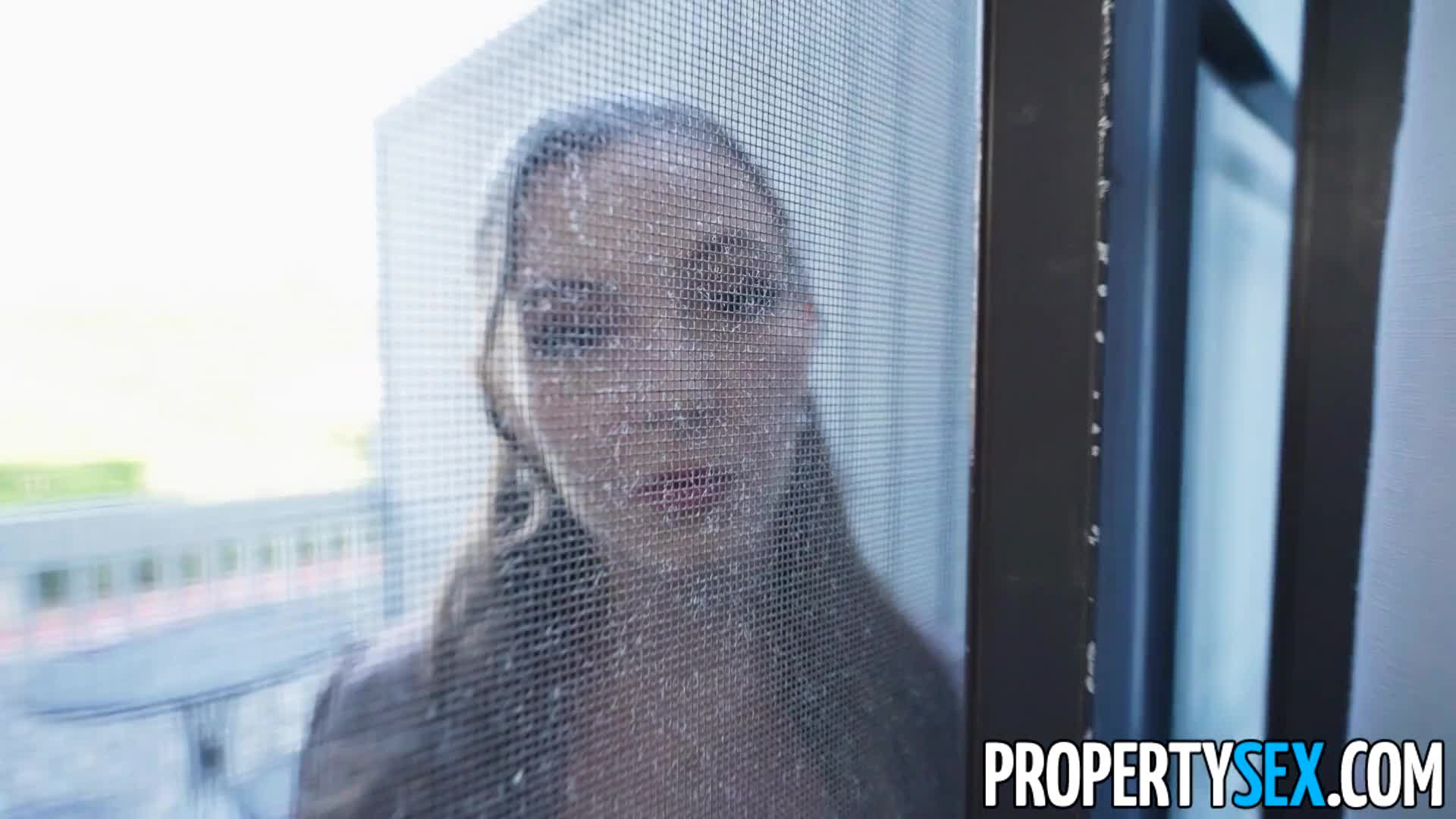 While his wife is upstairs, the homeowner can’t resist and hooks up with a sexy petite real estate agent downstairs